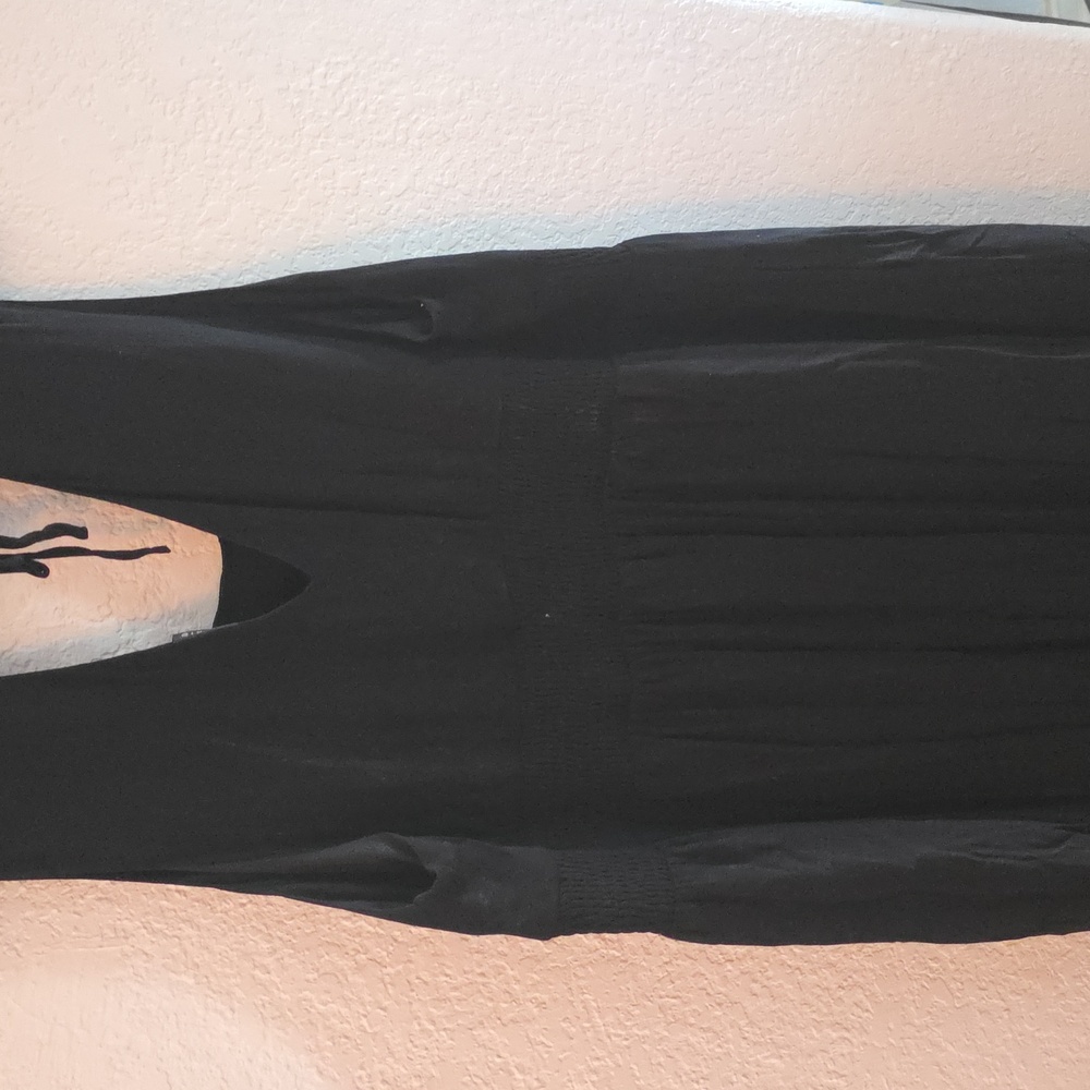 Torrid Maxi Gauze Lace Inset Hi-Low Dress – Deep Black | Size 4 - Picture 11 of 14